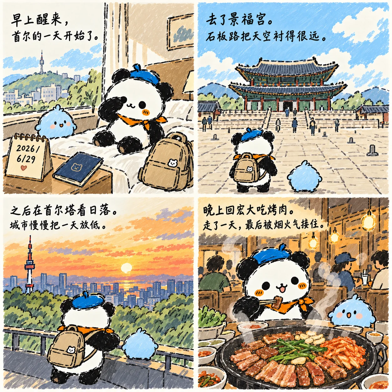 首尔把一天放低