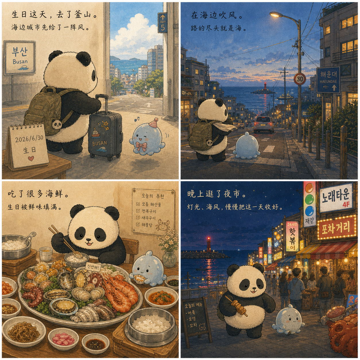 生日这天去了釜山